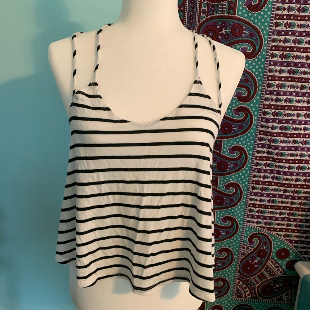 Foreign Exchange - Striped Tank Top